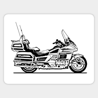 GL1500 Goldwing Motorcycle Sketch Art Magnet